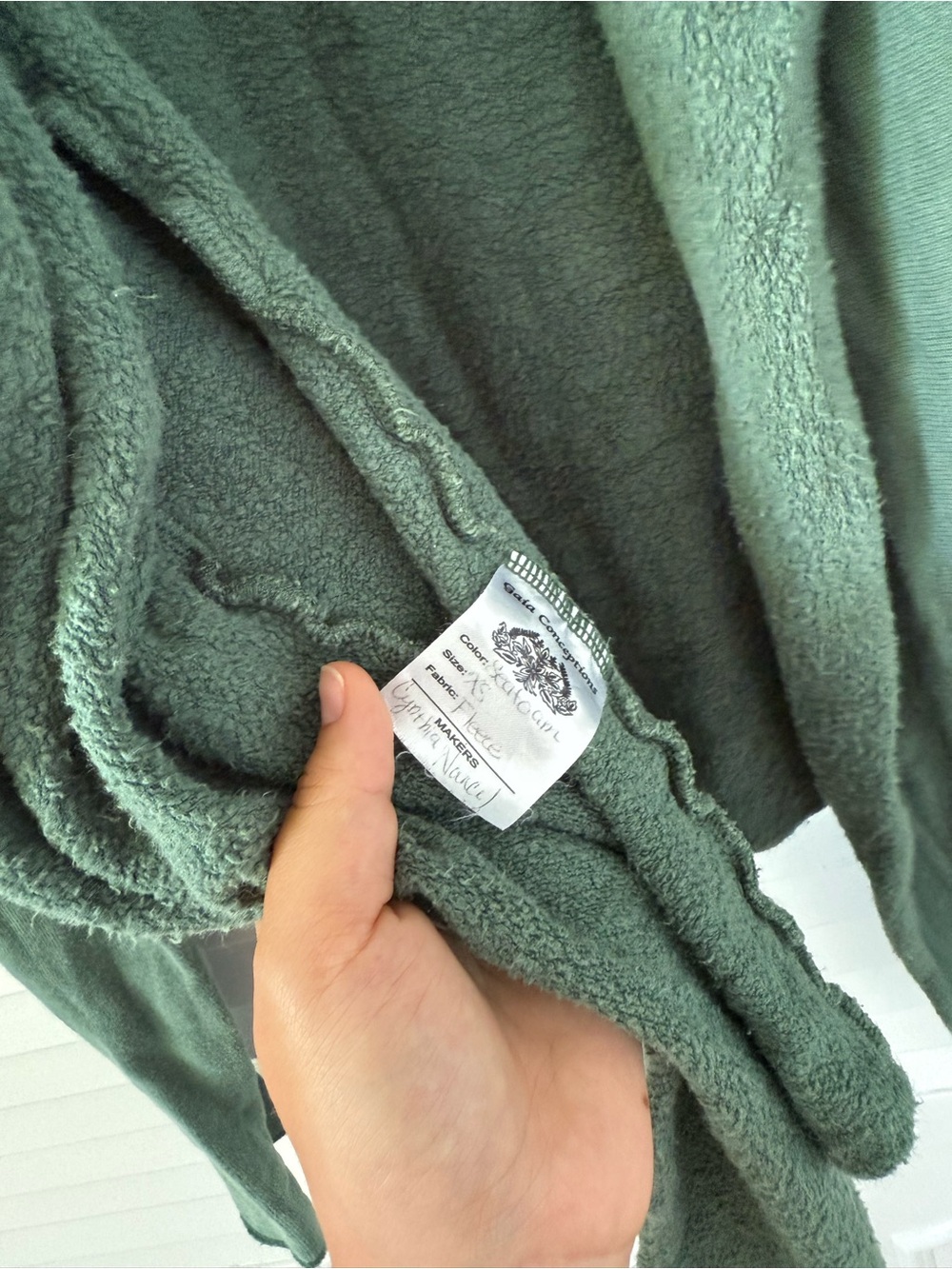 Gaia Conceptions Fleece Cardigan - Picture 3 of 4